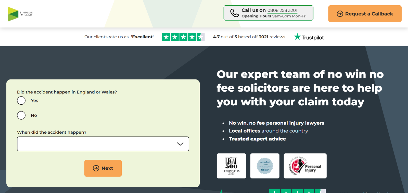 Simpson Millar before transformation